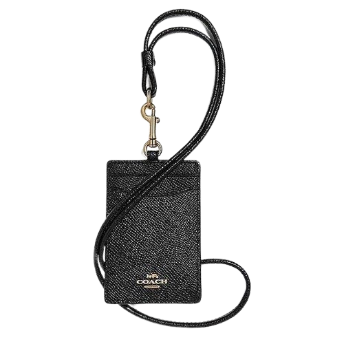 from klickpin cf id lanyard cf57311 full leather in black signature canvas in 2025 leather accessories hobo crossbody bag removebg preview