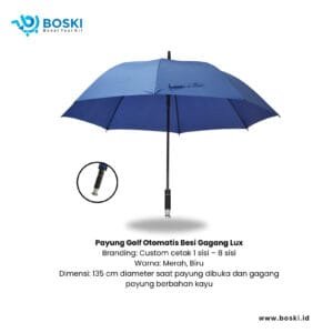 Payung Golf Otomatis Besi Gagang Lux